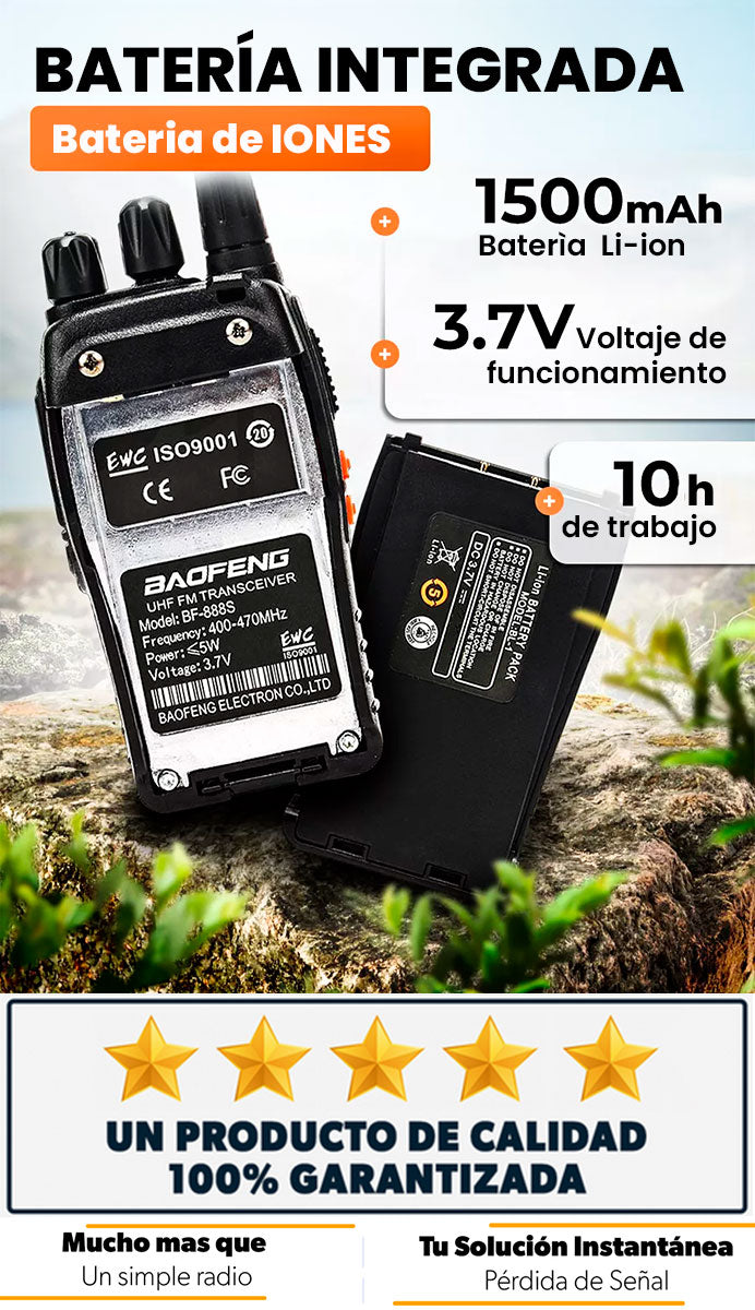 2X Walkie Talkie Pro 📡 ¡Conexión Extensa y Segura!