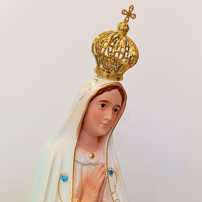 Estatua Virgen de Fátima Clásica 50cm