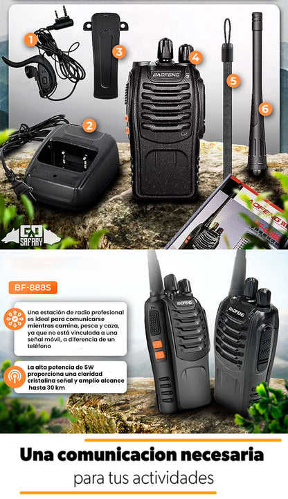 2X Walkie Talkie Pro 📡 ¡Conexión Extensa y Segura!