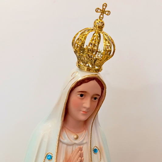 Estatua Virgen de Fátima Clásica 50cm