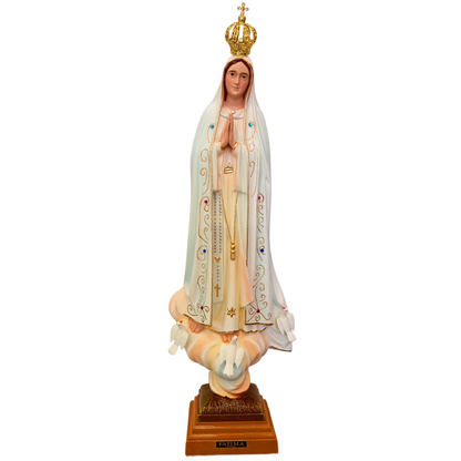 Estatua Virgen de Fátima Clásica 50cm