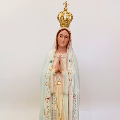 Estatua Virgen de Fátima Clásica 50cm